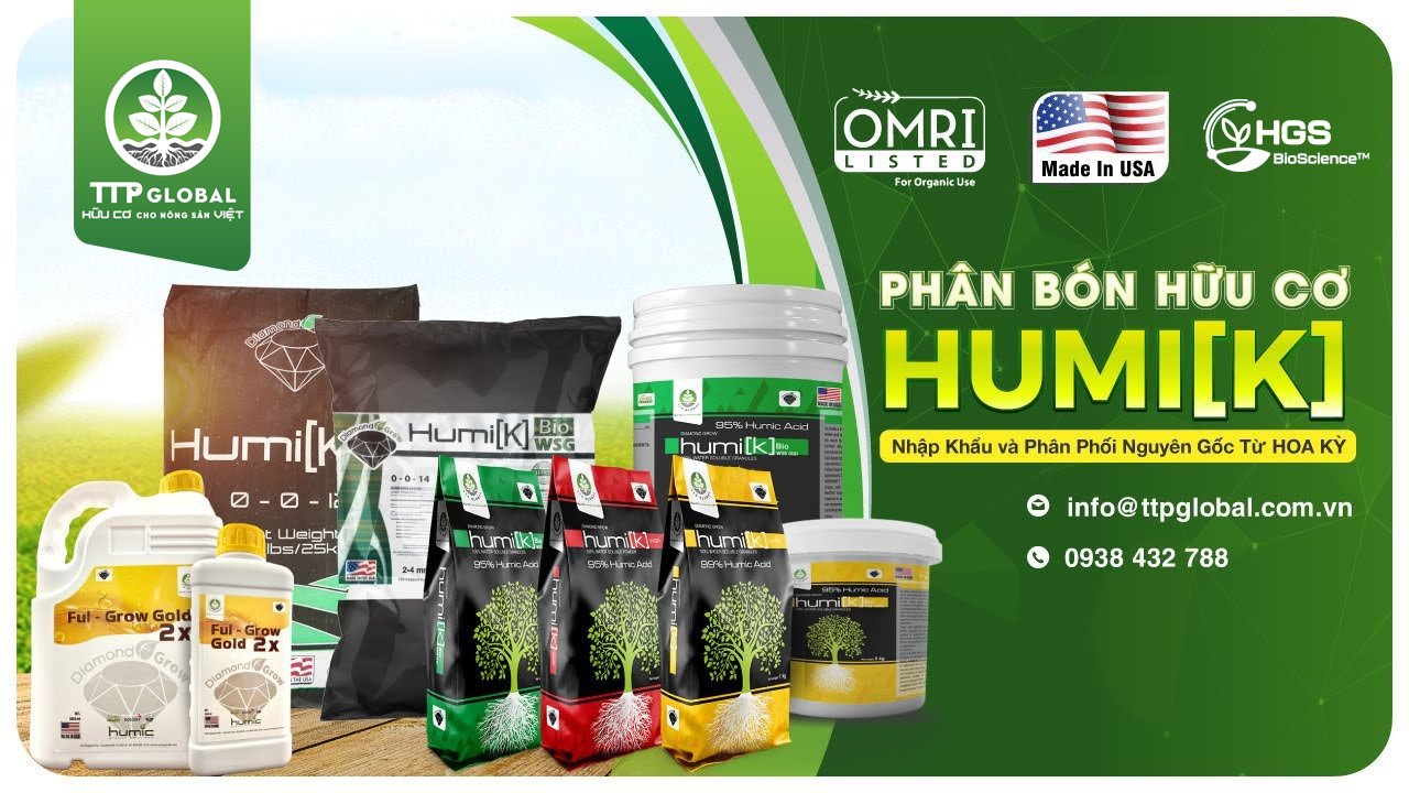 Phân bón hữu cơ Humic chứa một lượng lớn các chất dinh dưỡng thiết yếu cho cây trồng, bao gồm nitơ, phốt pho, kali và các nguyên tố vi lượng.